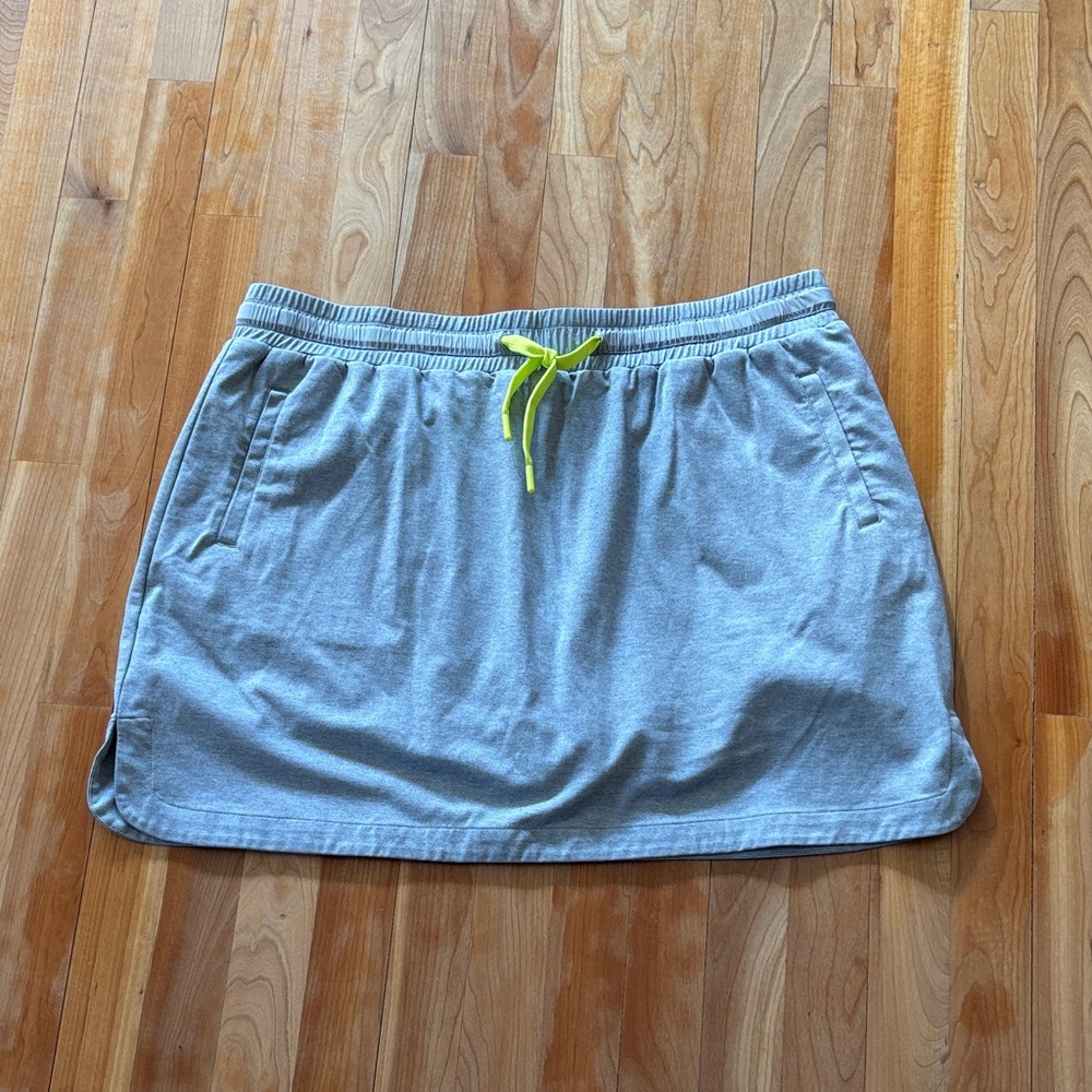 Anatomie Gray Skort with Neon Drawstring